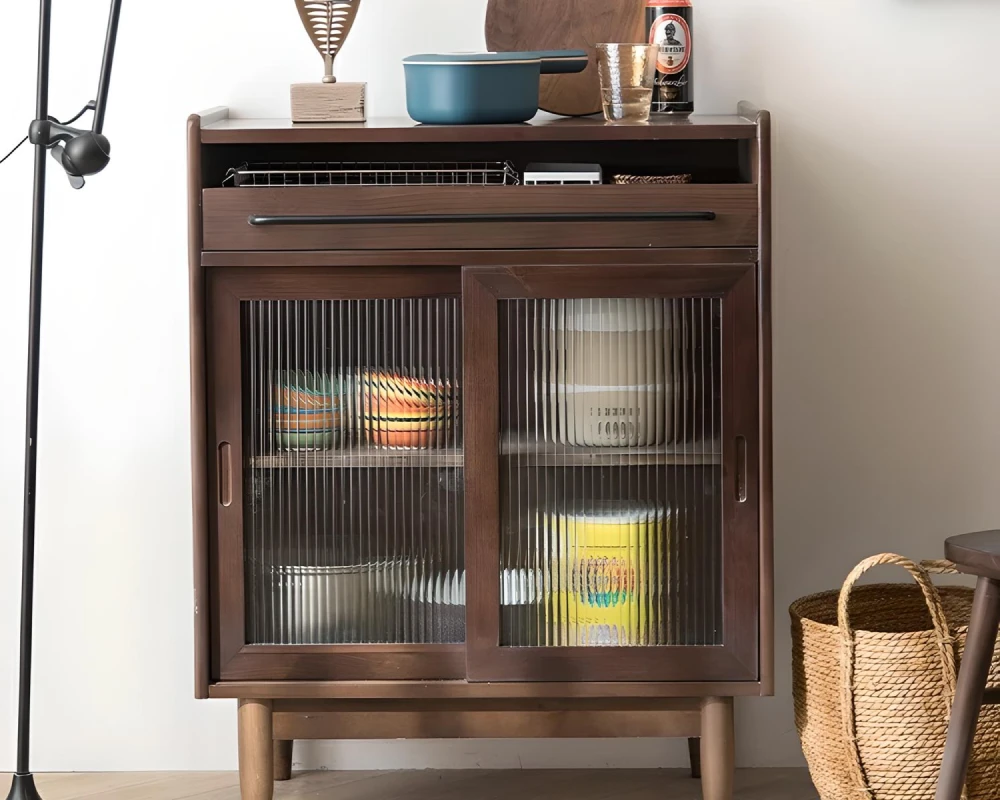 sideboard buffet with glass doors